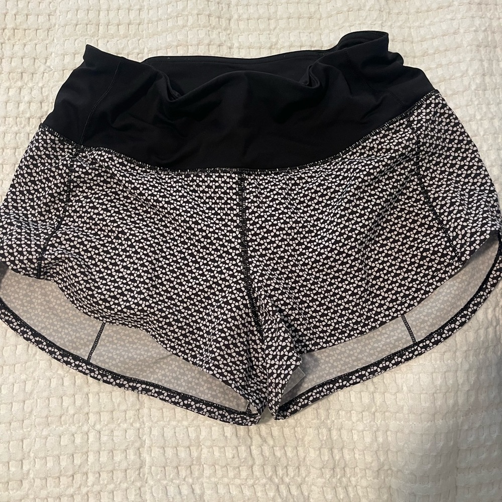 High waisted printed shorts